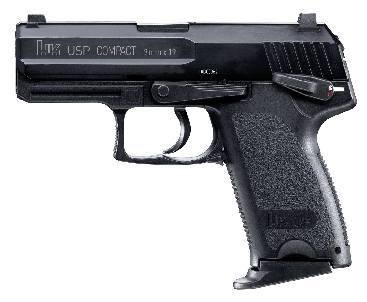 HK USP Compact Blow Back & ASG-Heckler & Koch USP Compact BLOW BACK- Shot Up-Negra