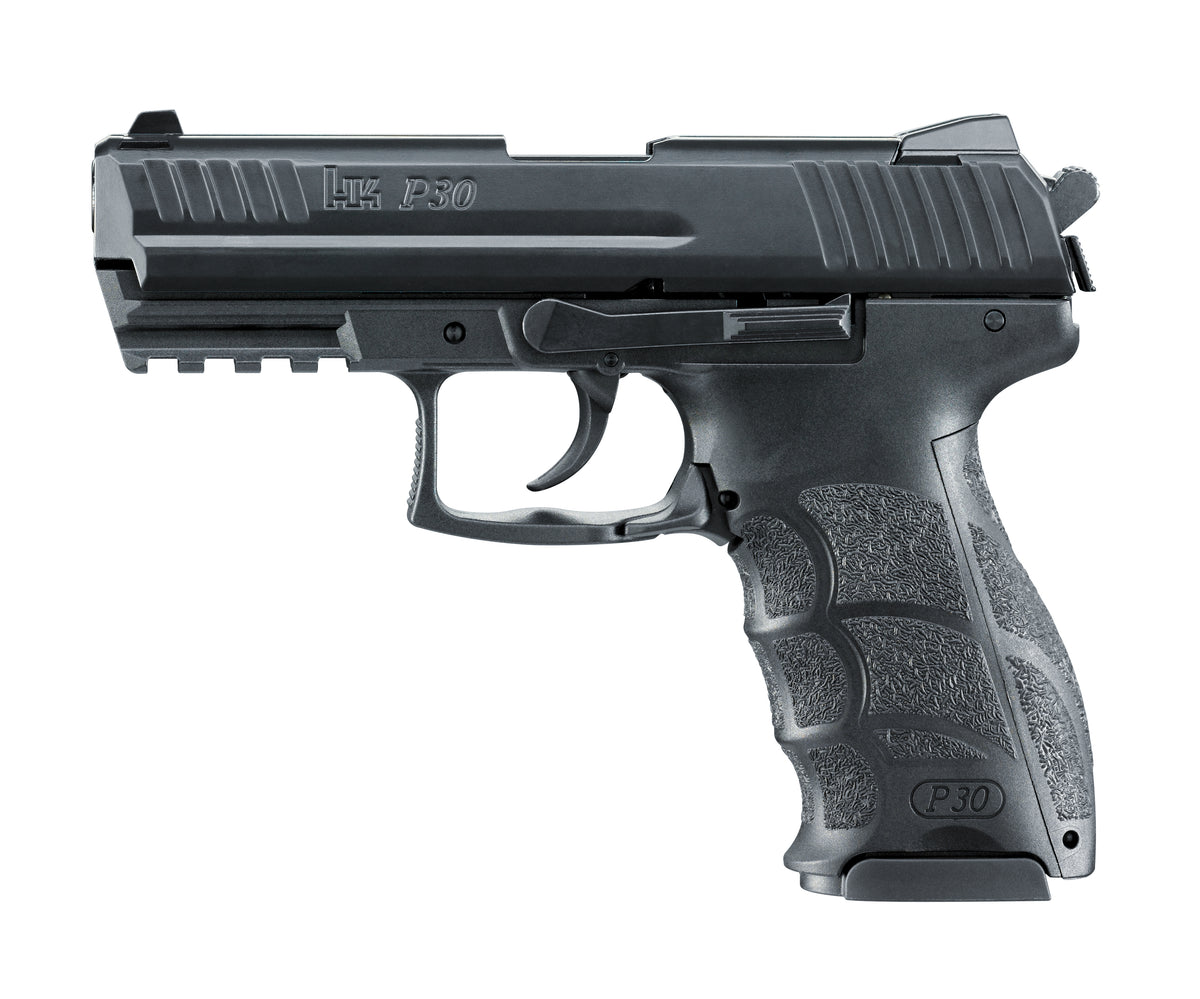 Heckler & Koch HK P30 & Heckler & Koch HK P30-Negra- Corredera metal.-9mm PAK