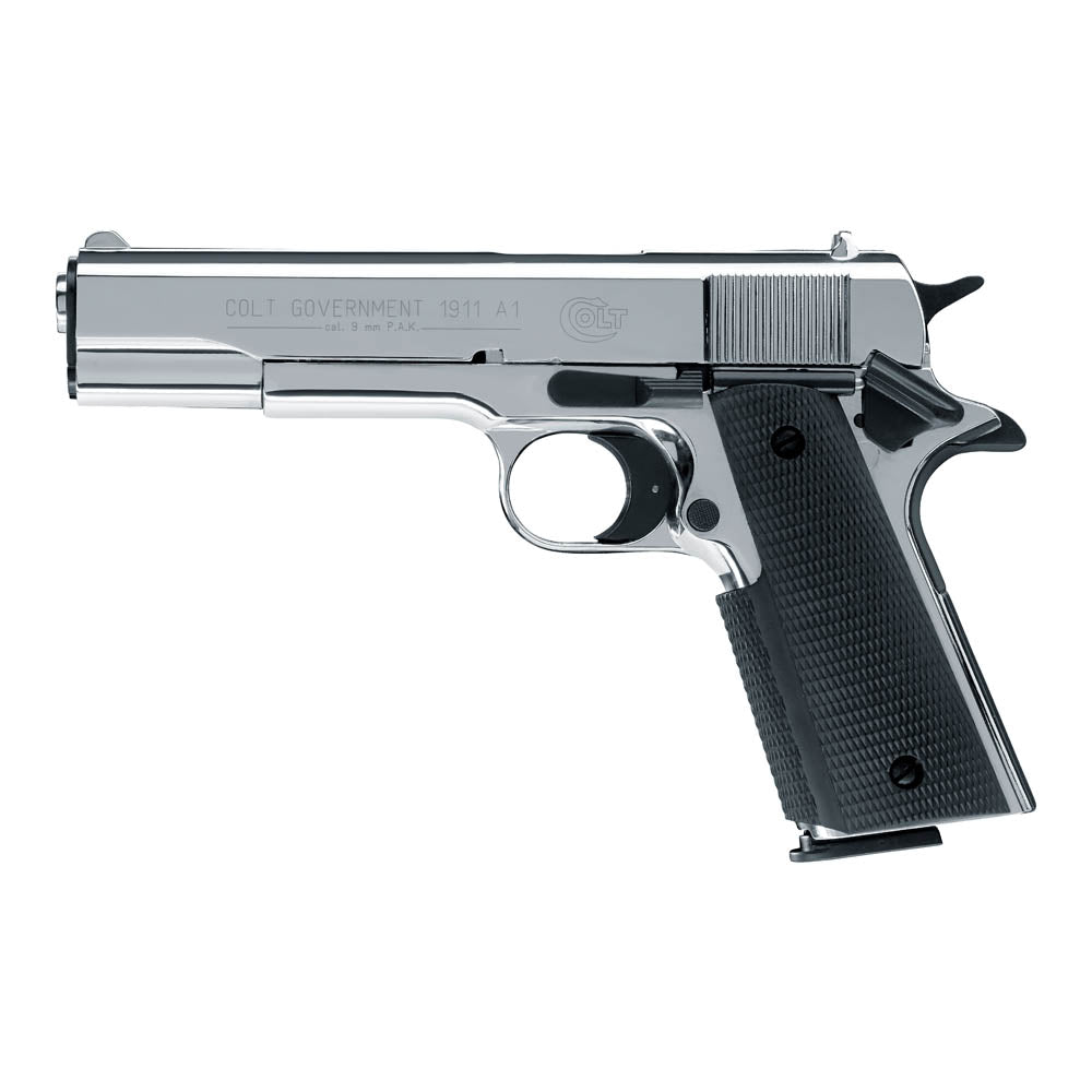 Colt Government 1911 A1-Cromo Pulido-9mm PAK