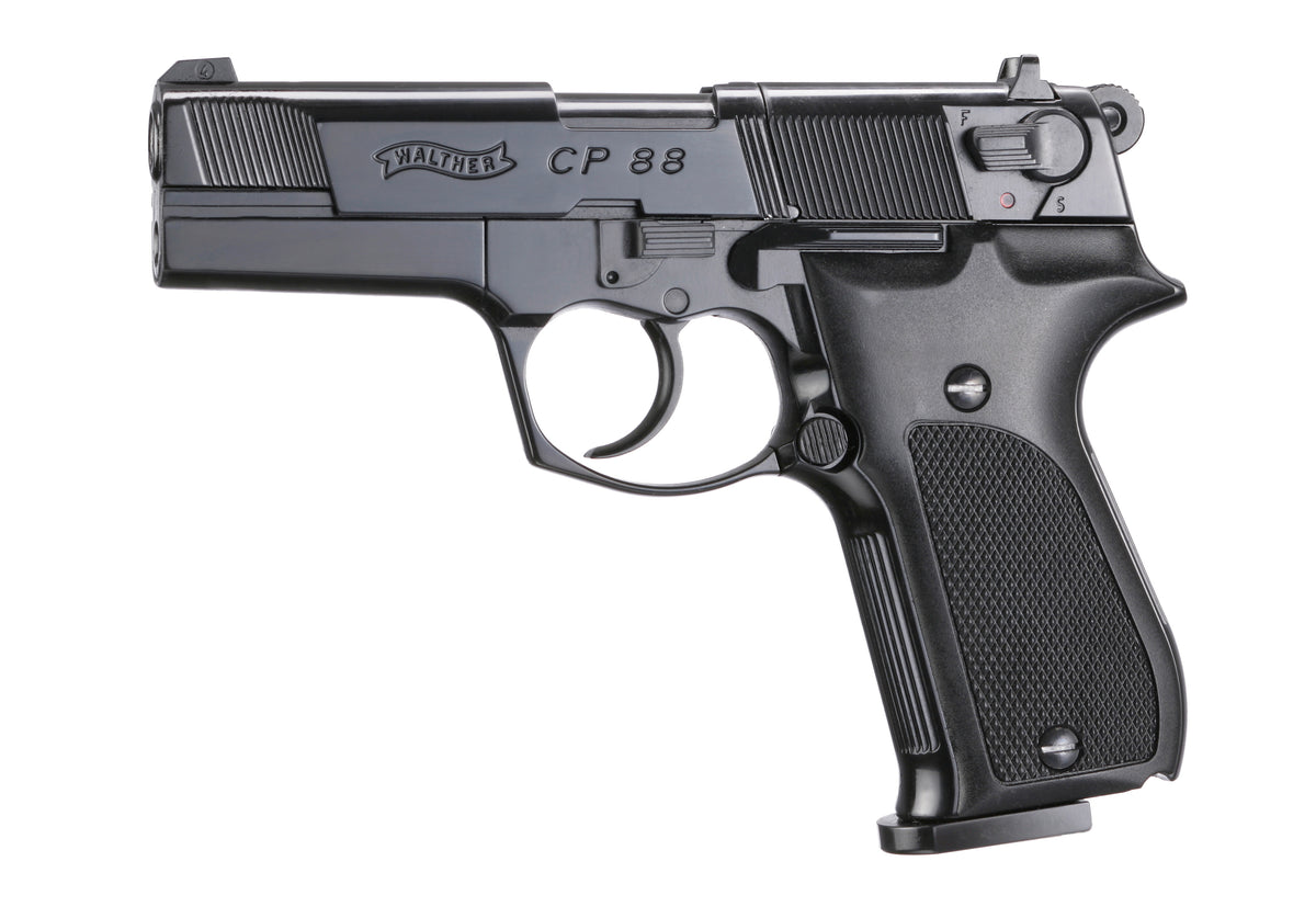 Walther CP88-Co2 & Co2-Walther CP88-4,5mm Pellet-Negra 3.5"