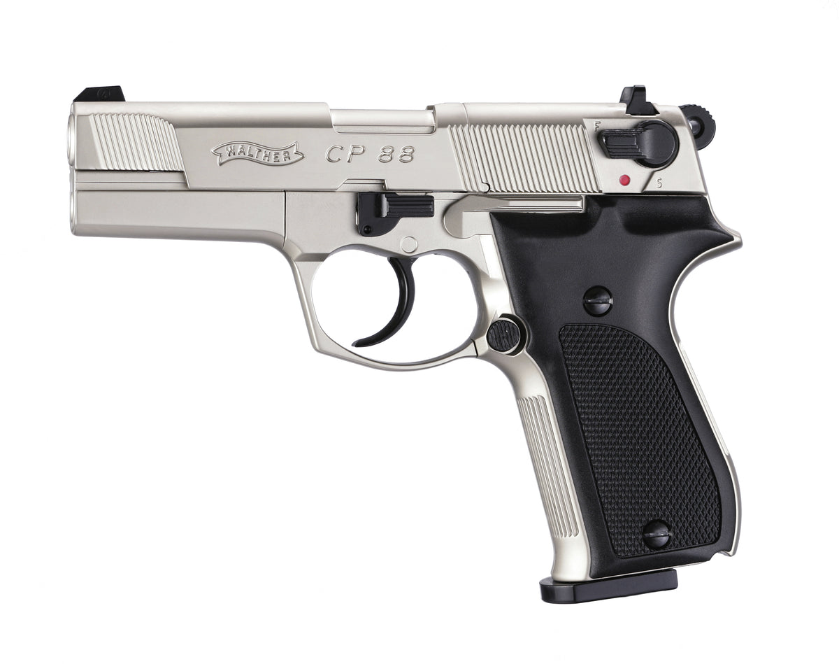 Walther CP88-Nickel-Co2 & Co2-Walther CP88-4,5mm Pellet-Nickel 3,5"