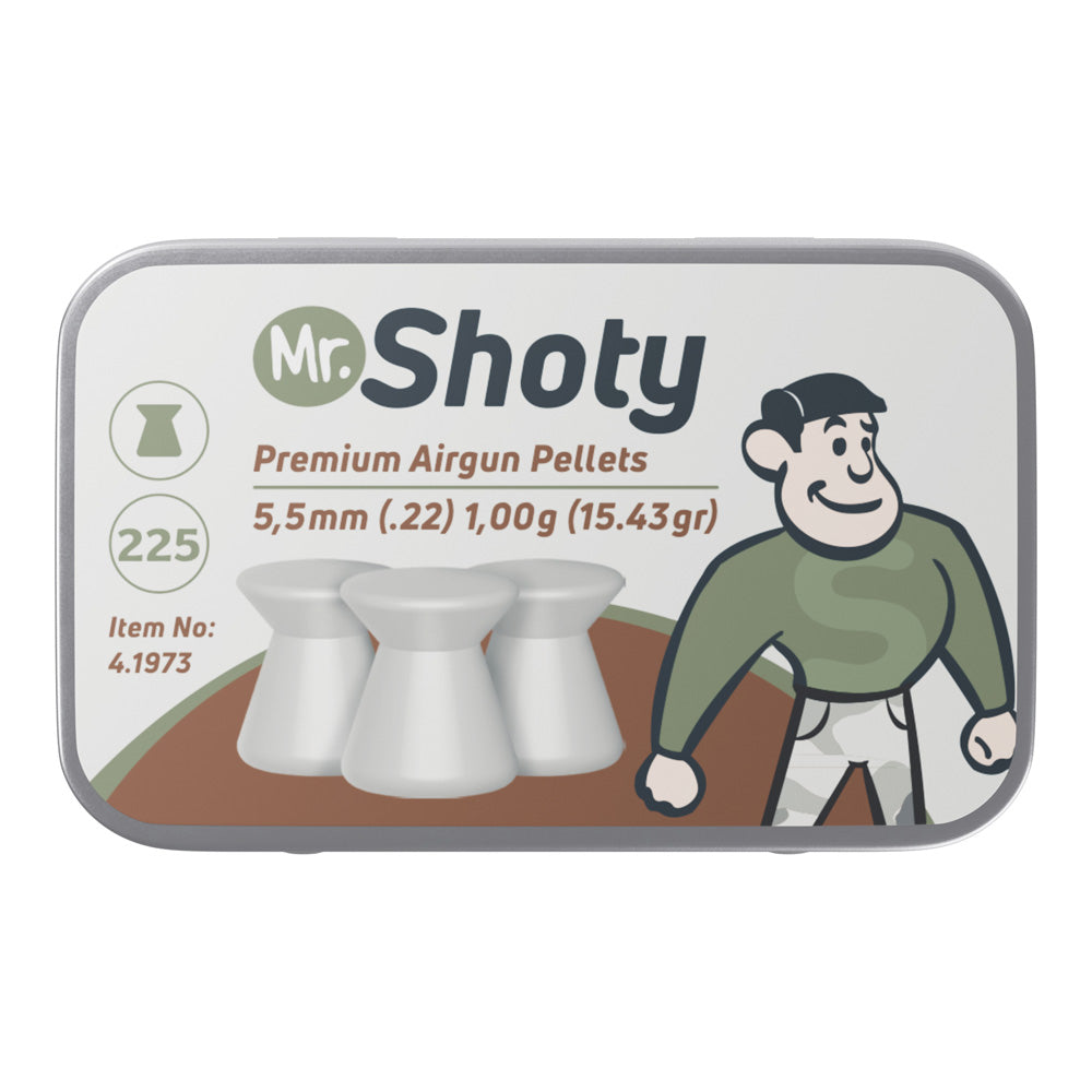 Pellet UX Mr Shoty Flathead-5,5mm-1,00g-Tin 225-