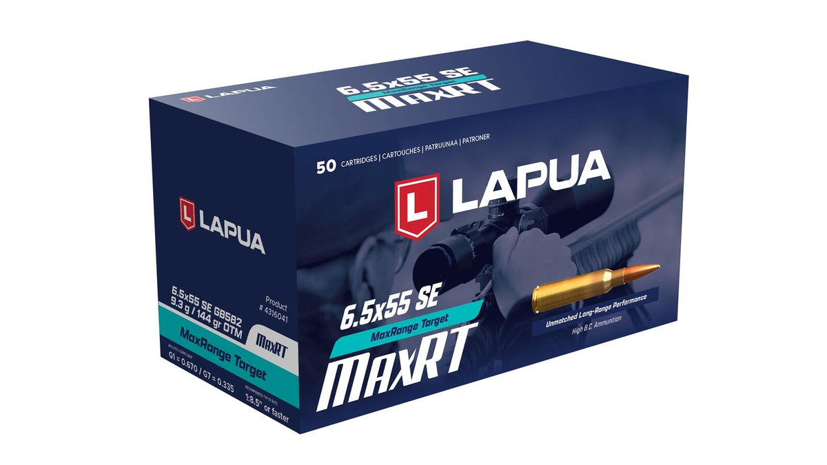 LAPUA-6,5x55 Swedish-OTM-MaxRT-144GR-M50600 & LAPUA-6,5 Creedmoor-OTM-MaxRT-144GR-M20600