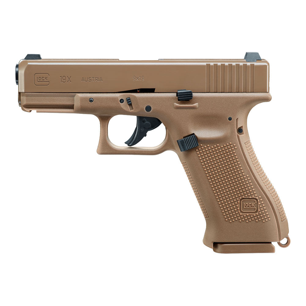Glock 19X -Co2 Blow Black & Co2-Glock 19X -4,5mm BB-Coyote- Blow Back