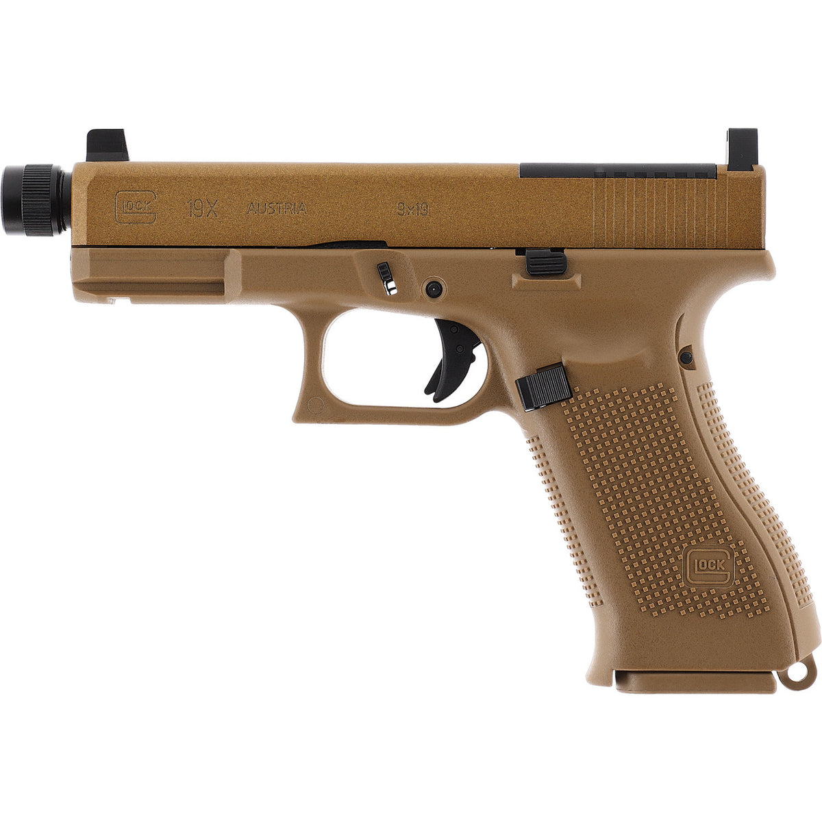 Glock 19X Co2 MOS Coyote & Co2 Glock 19X MOS 4.5mm BB- Coyote- 2J