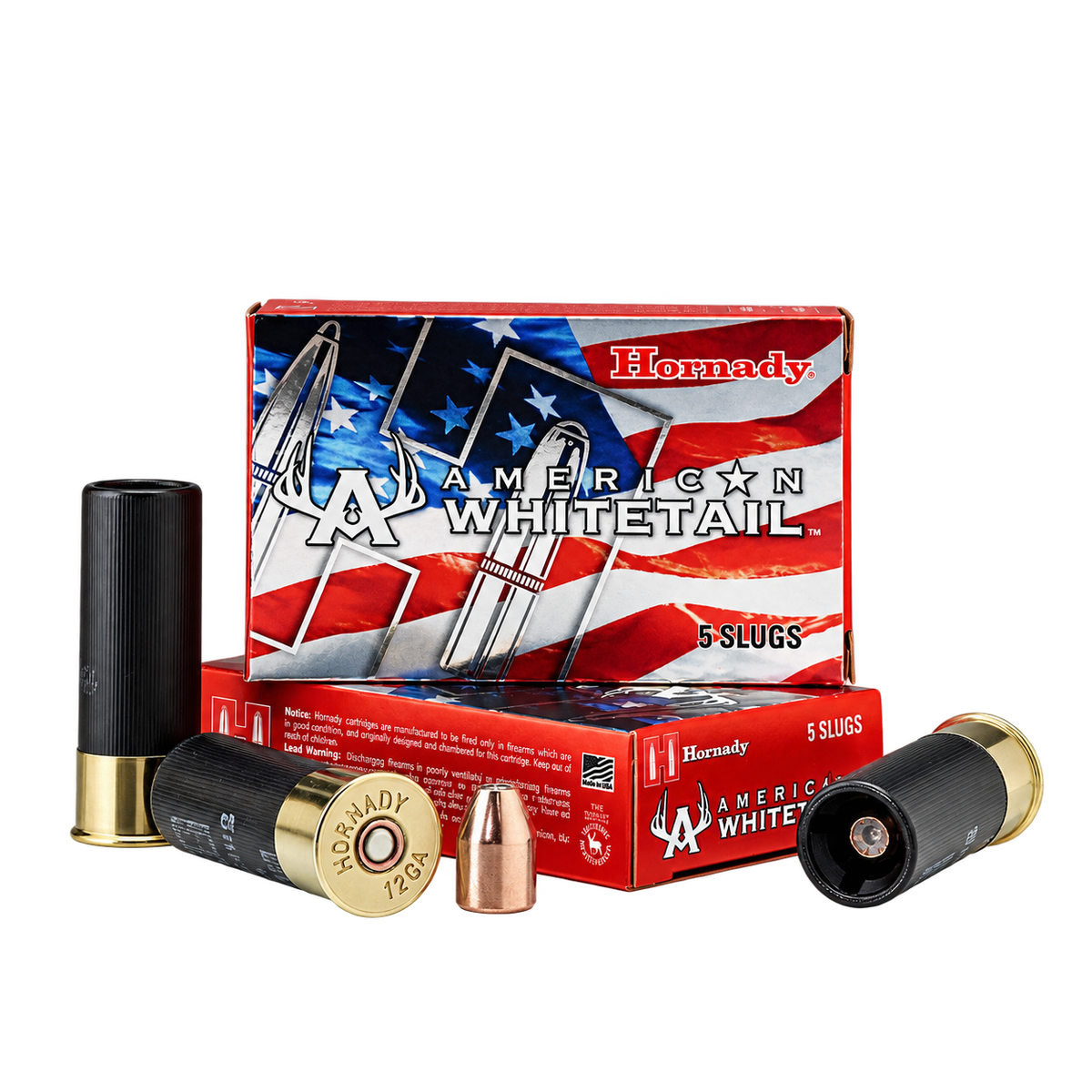 WHITETAIL-12 GA SLUG 325 GR INTERLOCK® AW- Caja 5