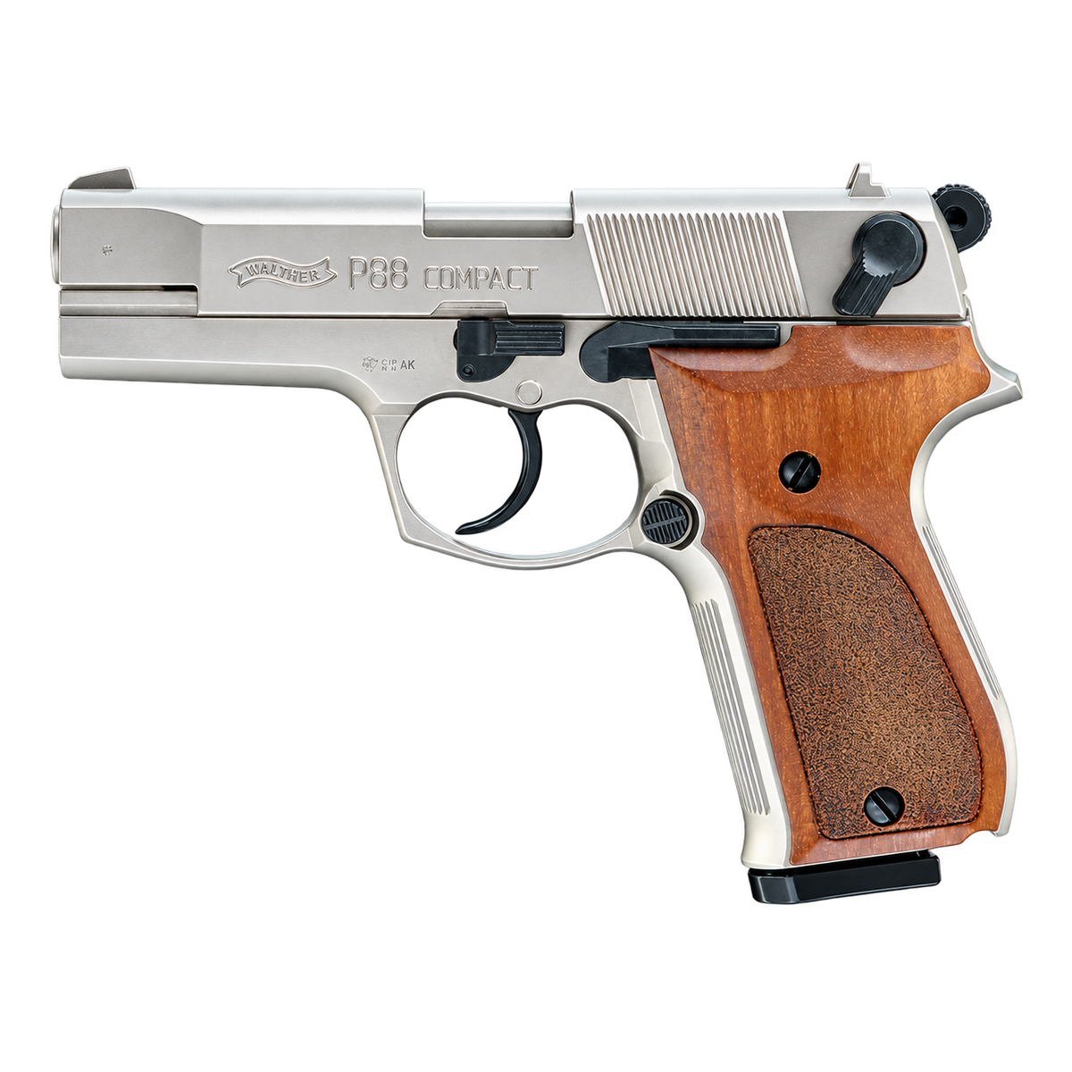 Walther P88-Nickel Madera-9mm PAK