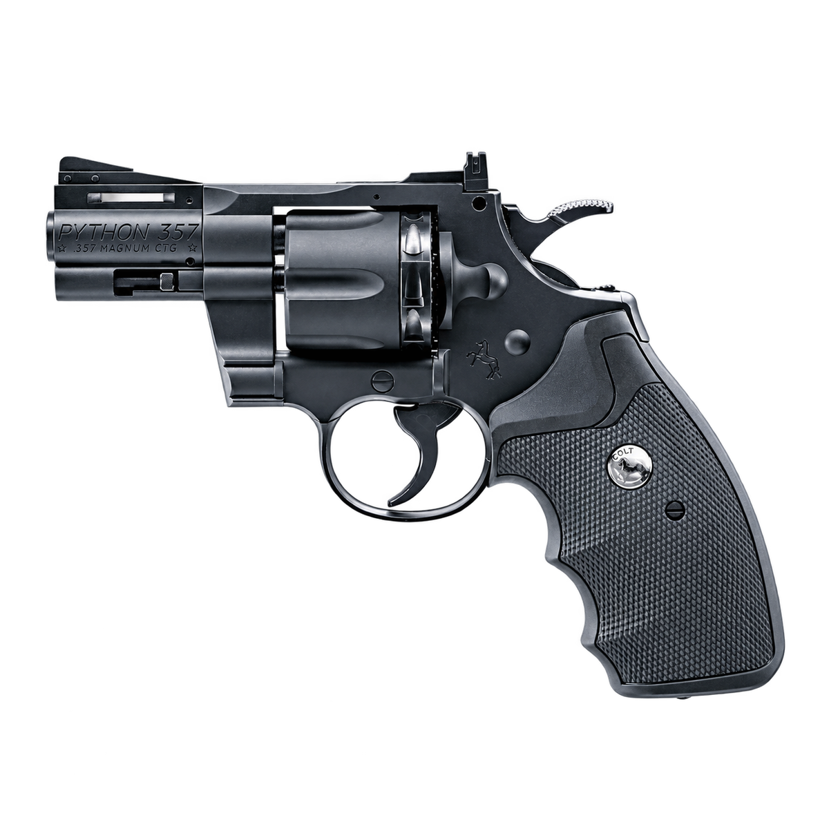 Co2-Colt Python Polimero-4,5mm BB o Pellet-Negra-2,5"