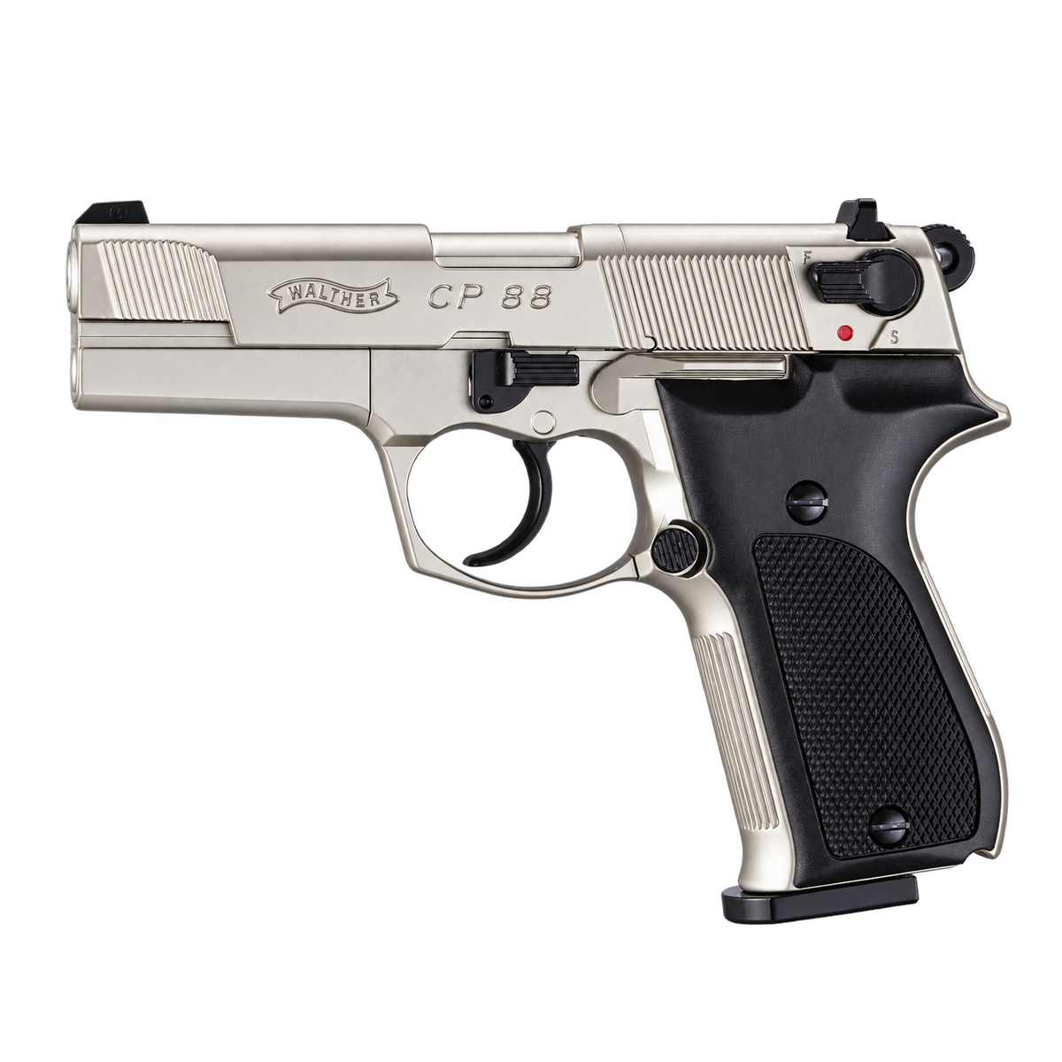 Walther CP88-Nickel-Co2 & Co2-Walther CP88-4,5mm Pellet-Nickel 3,5"