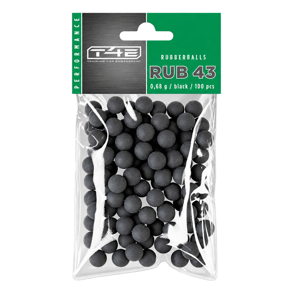 T4E Performance RUB 43-0.68-Negro-100 uds