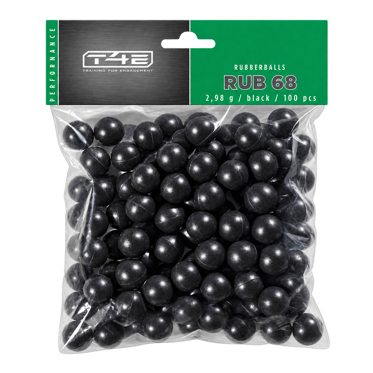 T4E Performance RUB 68-2.98-Negro-100 uds