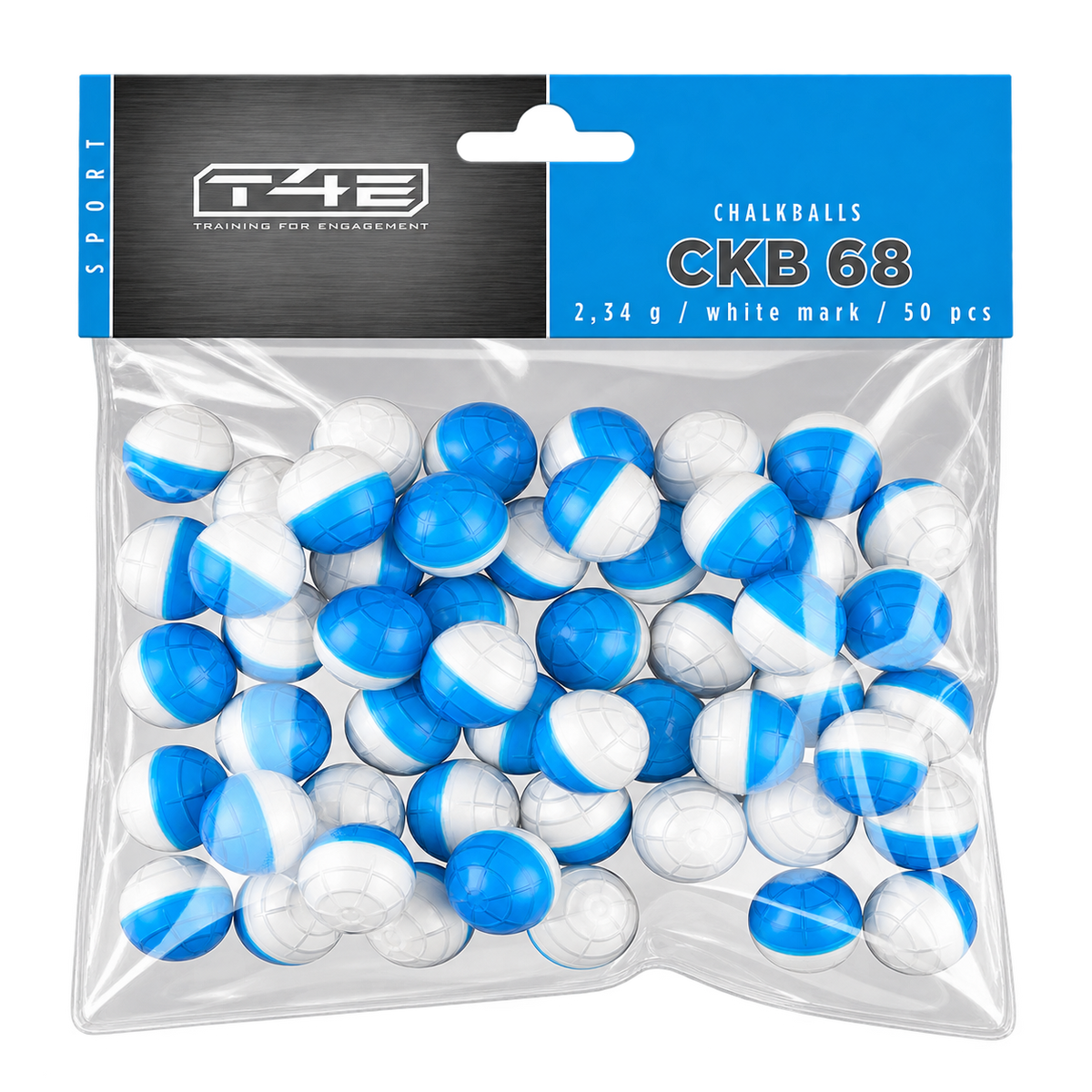 T4E Sport MAB 68-2.34-Blanco-50 uds