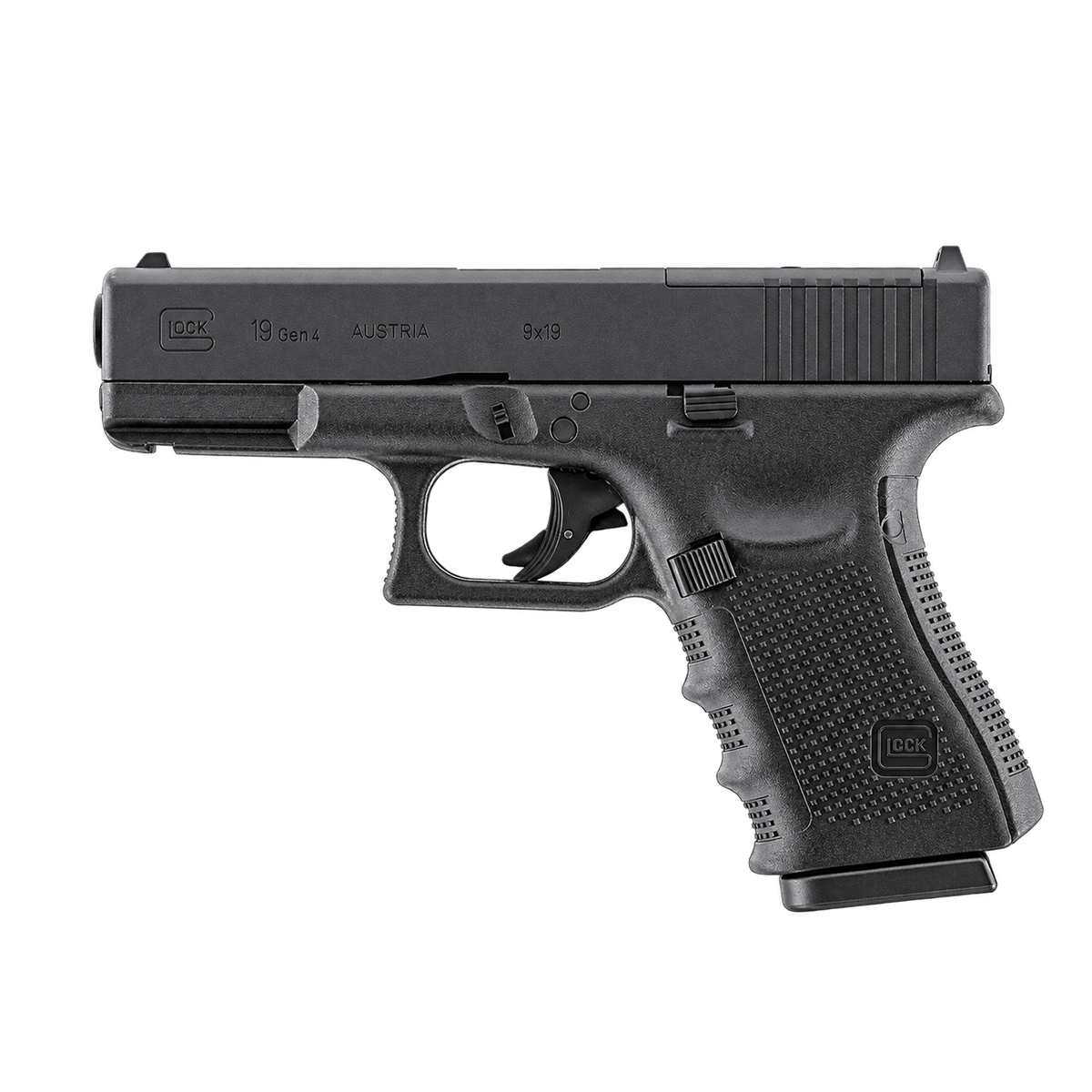 Glock 19 Gen4 MOS 4 & Co2 Glock 19 Gen4 MOS 4.5mm-BB-Negra