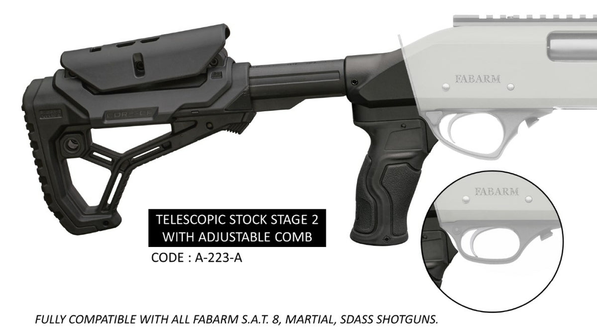 Kit Culata Telescopica Fabarm & Culata Pro Telescopic Stage 2- Ajustable