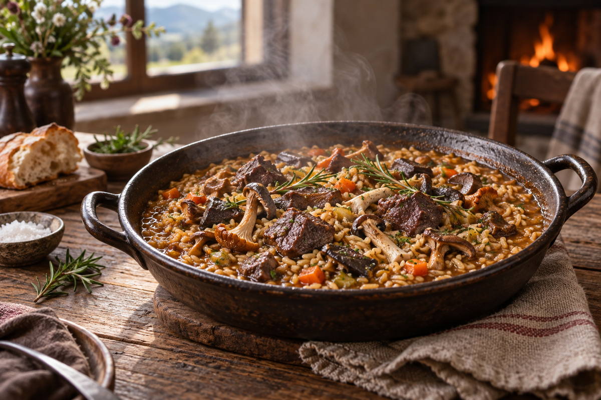 HORNADY PRESENTA AL CHEF DE HORNADY Y SU ARROZ CALDOSO CON LA DAMA DEL BOSQUE