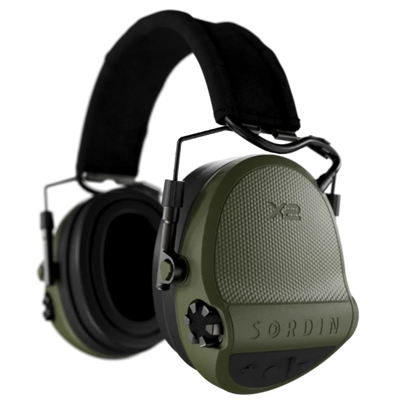 Sordin X2 SFA-Hunting (1) & X2 SFA-CUP VERDE-TEXTIL-GEL