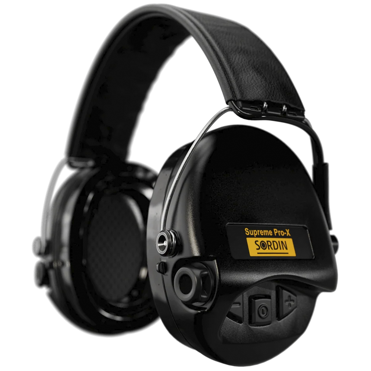 Sordin Supreme Pro-X Led (1) & SUPREME PRO X LED Headband Cuero Negro-Cup Negro-GEL