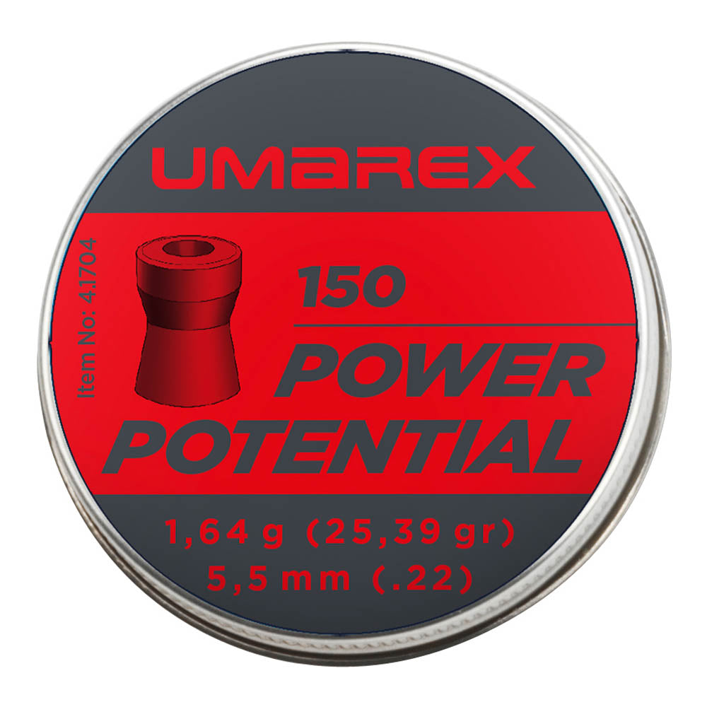 Pellets Power Potential-5,5mm-1,64-1 ud =MetÃ¡lica 1x150