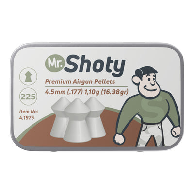 Pellet UX Mr Shoty Pointed -5,5mm-1,10g-Tin 225