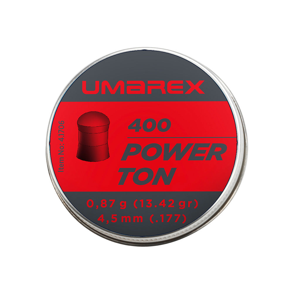 Pellets Power Ton-4,5mm-0,87-1 ud= MetÃ¡lica 1x400