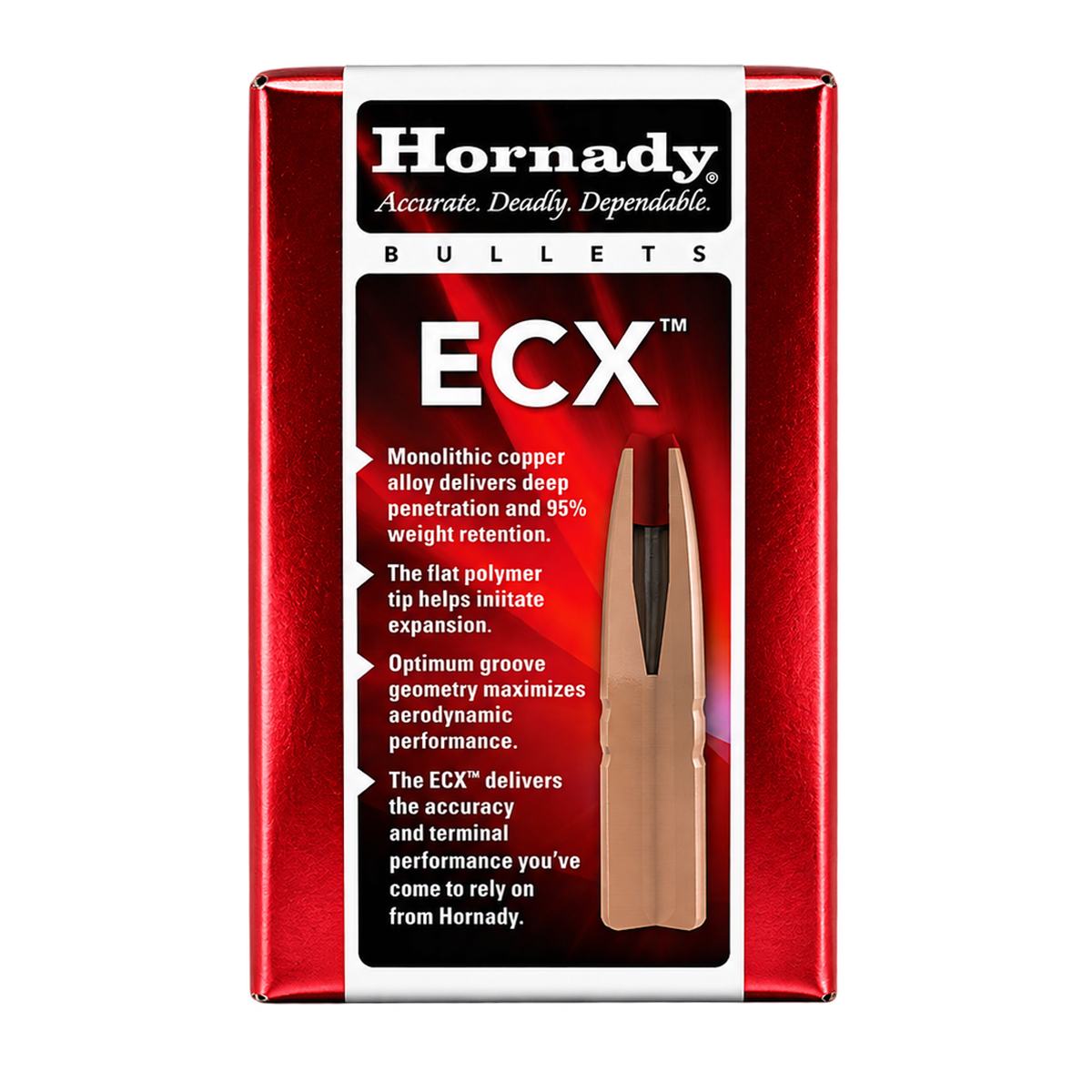 PUNTAS ECX-22 CAL .224 50 GR ECX™- Caja 50 & PUNTAS ECX-7MM .284 150 GR ECX™- Caja 50