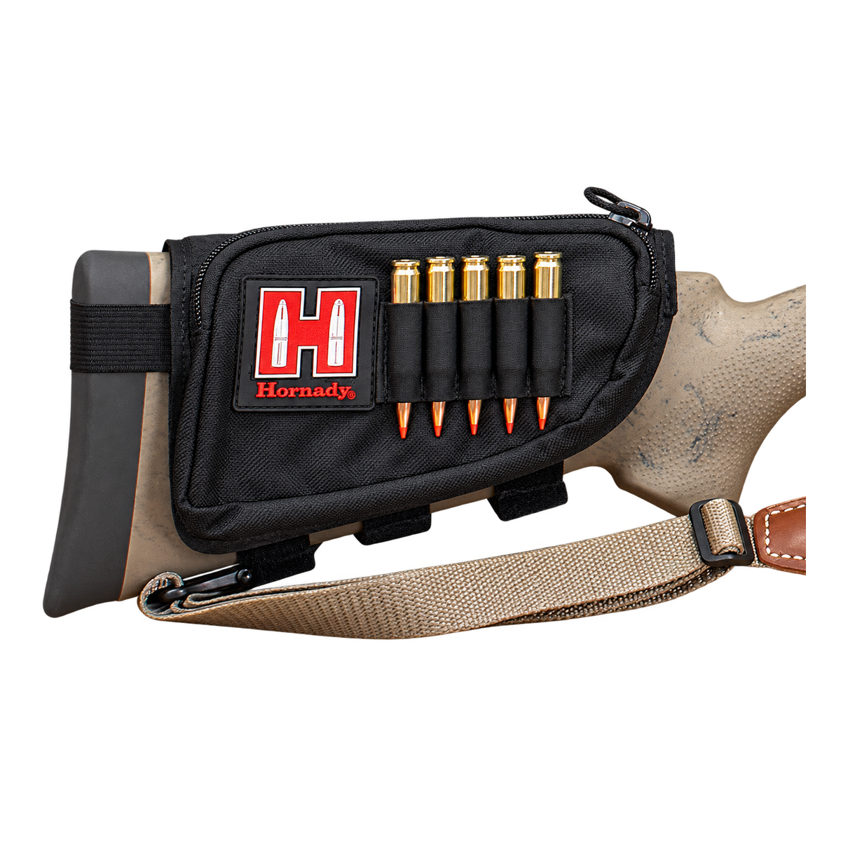 Carrillera Hornady Negra Derecha