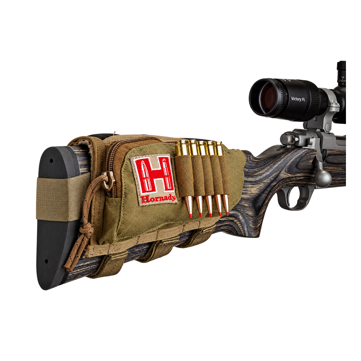 Carrillera Hornady Negra Derecha & Carrillera Hornady Negra Izquierda
