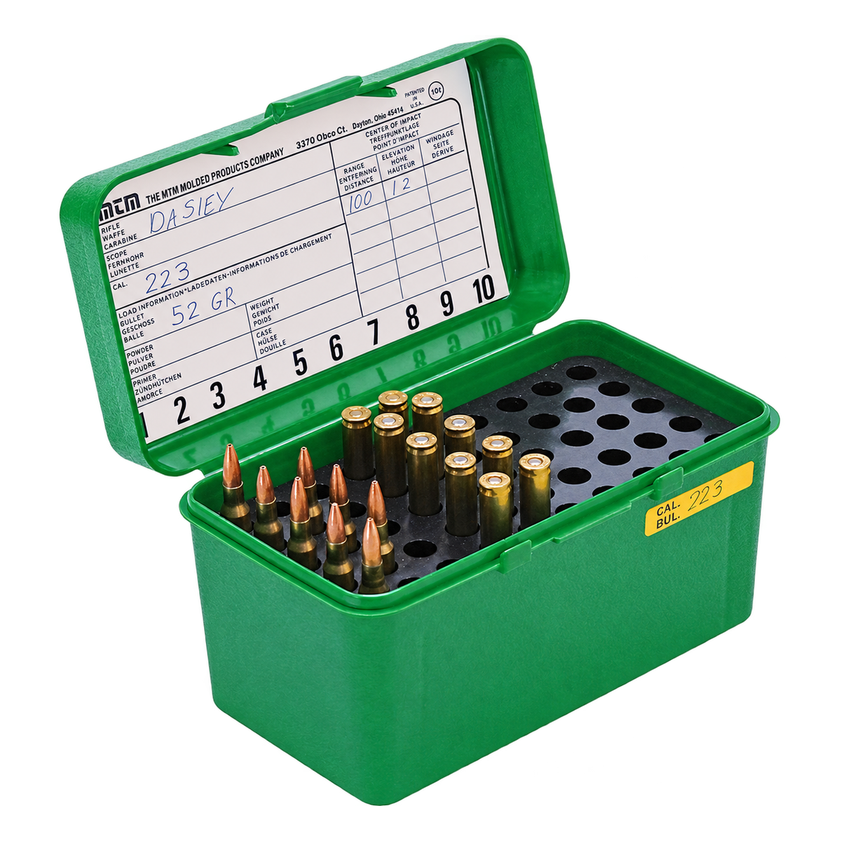 Caja Rifle  50 de Luxe & RIFLE - De Luxe- 50UDS- (243; 308; ) VERDE-12-