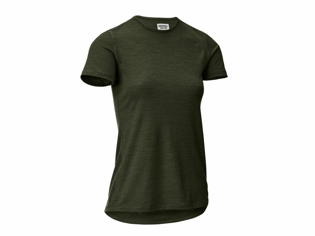 Camiseta Merino 155 & Camiseta Merino 155- Mujer-Olive-S(36)