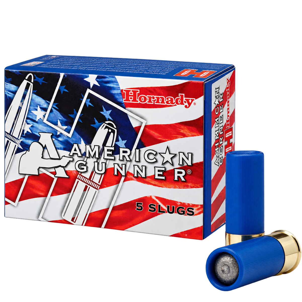 American Gunner Slugs & AMERICAN GUNNER SLUG 12 GA REDUCED RECOIL™ RIFLED 1 OZ - Caja 5