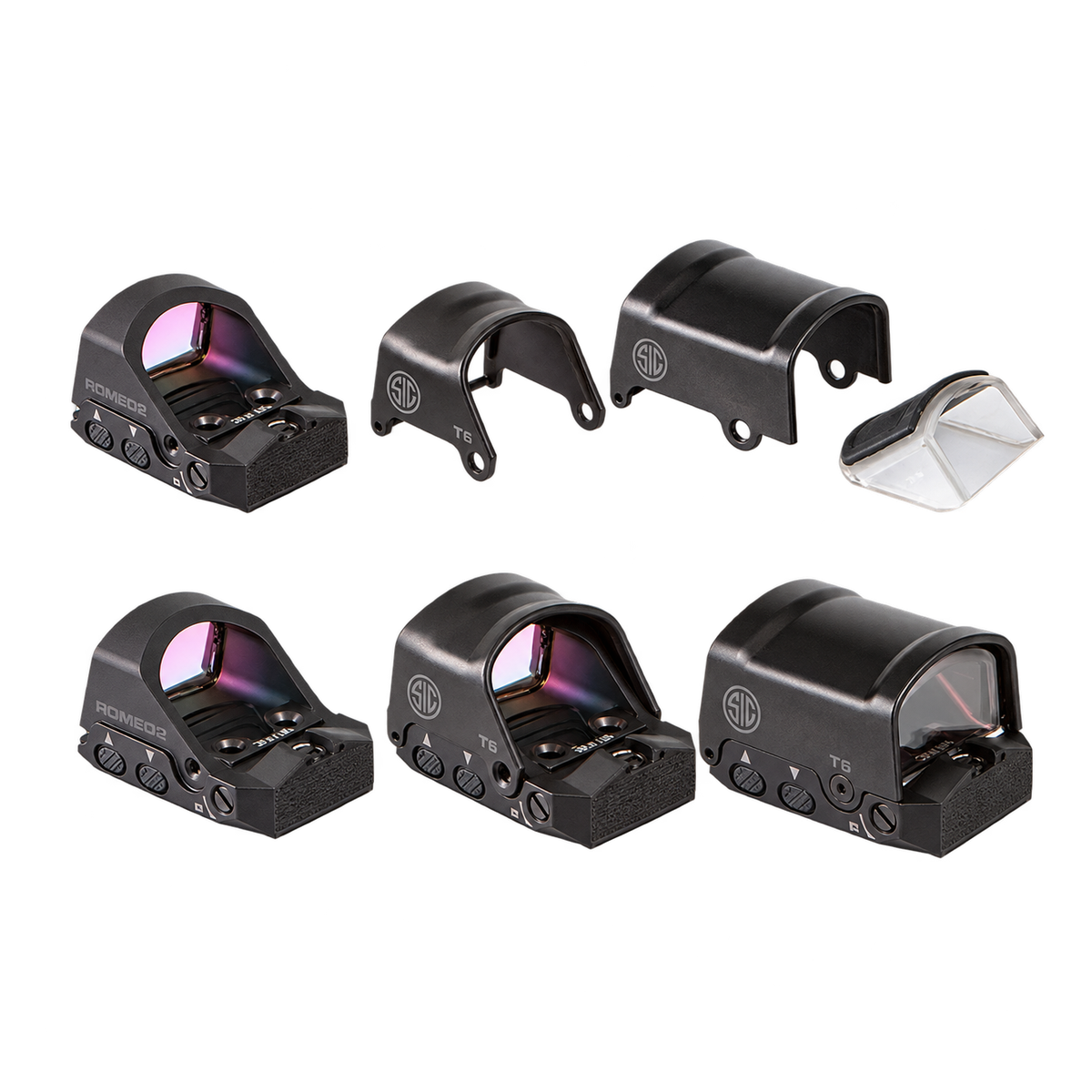 ROMEO2 REFLEX SIGHT, 3 MOA RED DOT, BLACK & ROMEO2 REFLEX SIGHT, 6 MOA RED DOT, BLACK