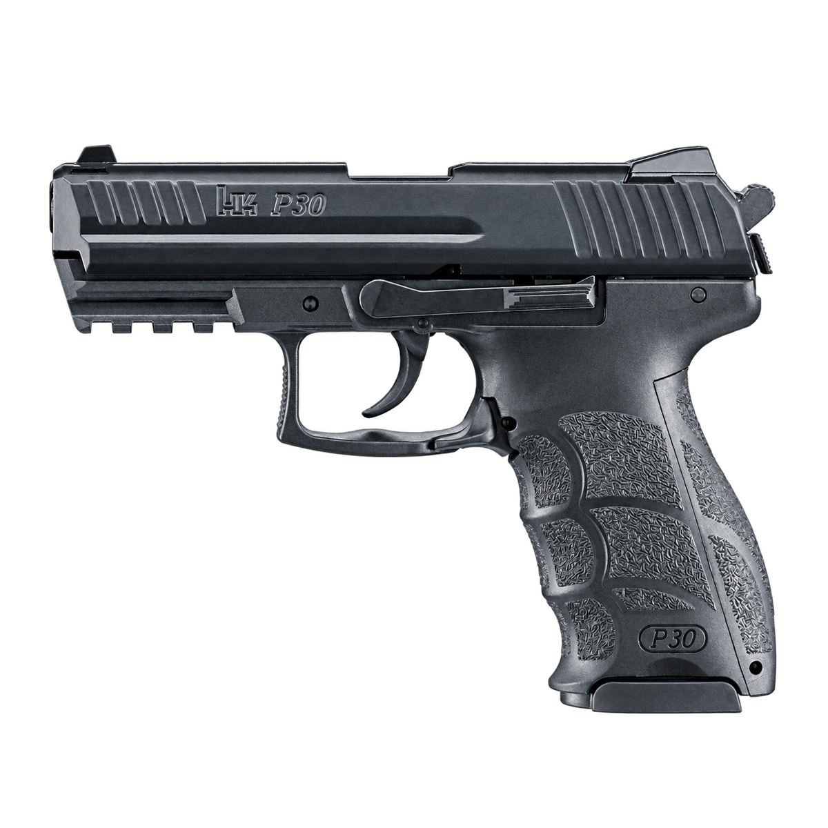 Heckler & Koch HK P30 & Heckler & Koch HK P30-Negra- Corredera metal.-9mm PAK