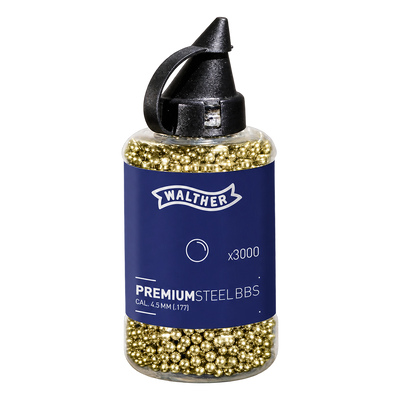 BB Acero Walther Premium Gold-4,5mm-0.36-Botella 3000