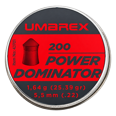 Pellets Power Dominator-5,5mm-1,64-1 ud =MetÃ¡lica 1x200