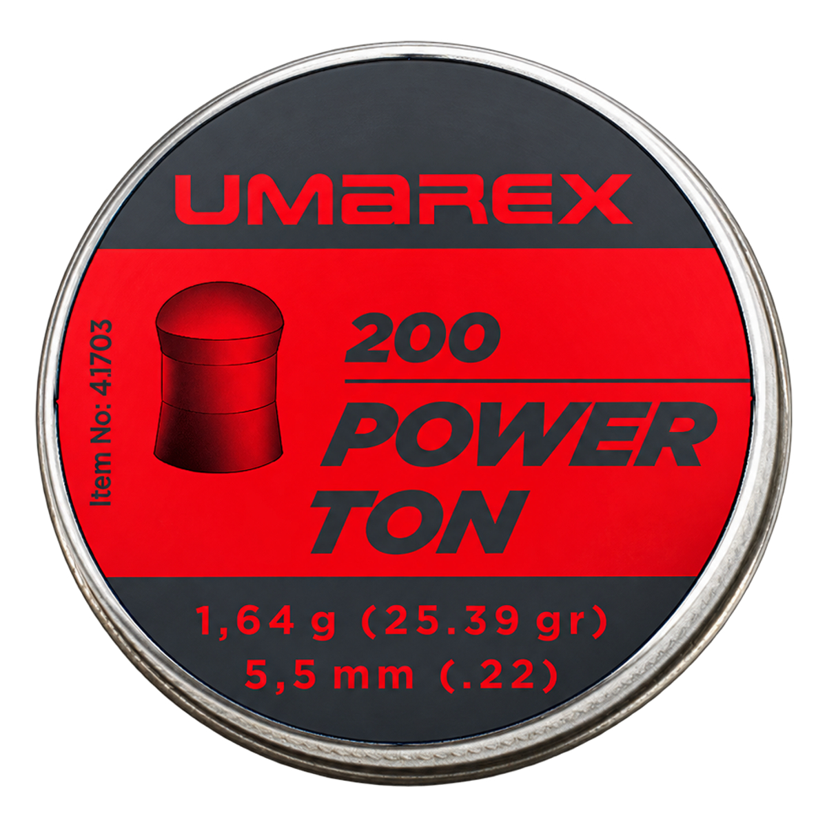 Pellets Power Ton-5,5mm-1,64-1 ud =MetÃ¡lica 1x200
