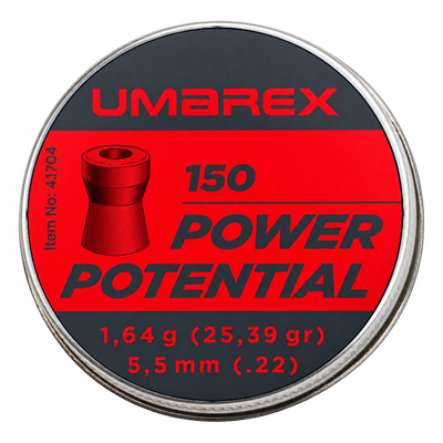 Pellets Power Potential-5,5mm-1,64-1 ud =MetÃ¡lica 1x150