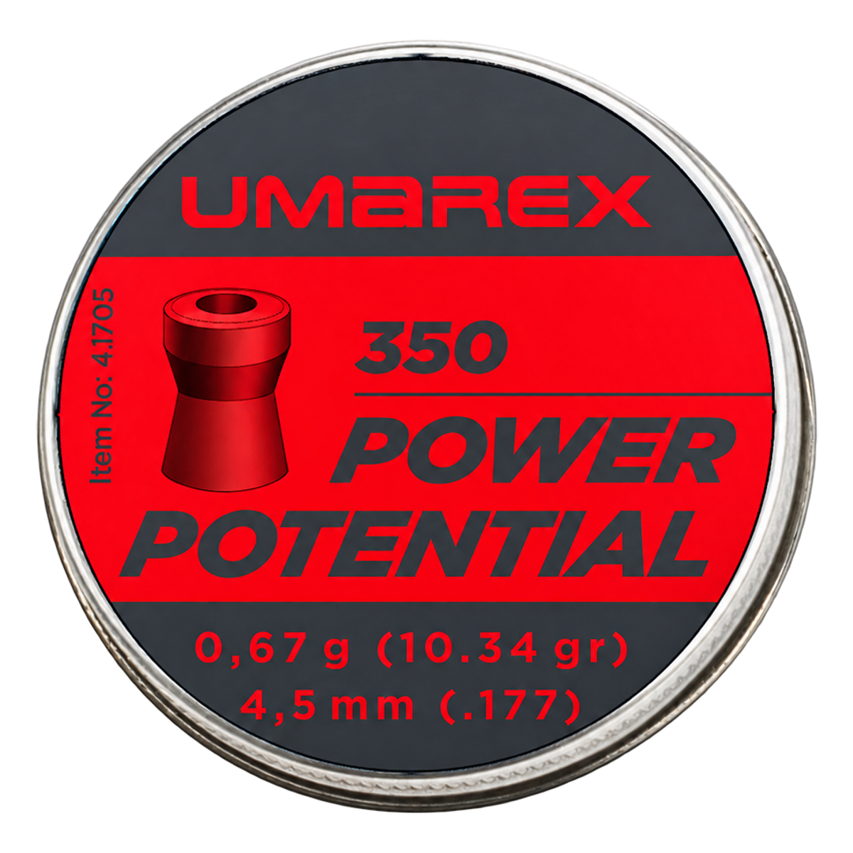 Pellets Power Potential-4,5mm-0,67-1 ud =MetÃ¡lica 1x350