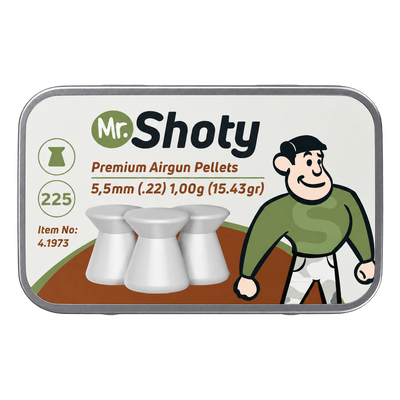 Pellet UX Mr Shoty Flathead-5,5mm-1,00g-Tin 225-