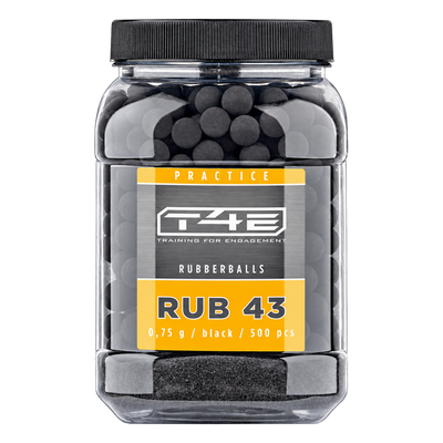T4E Practice RUB 43-0.75-Negro-500 uds