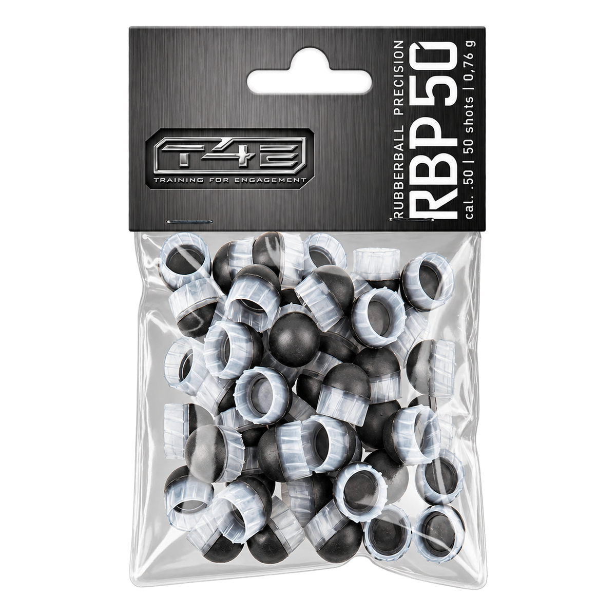 T4E Performance RUB 50  Precisión- Revólveres-0.75-Negro-50 uds