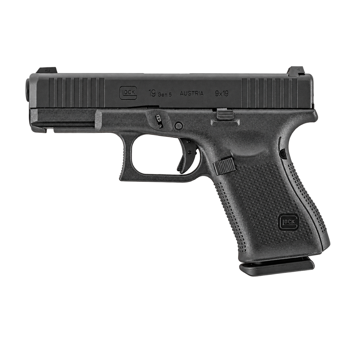 Glok 19 Gen5- ASG & ASG-Glock 19 Gen5 Shot Up Negra