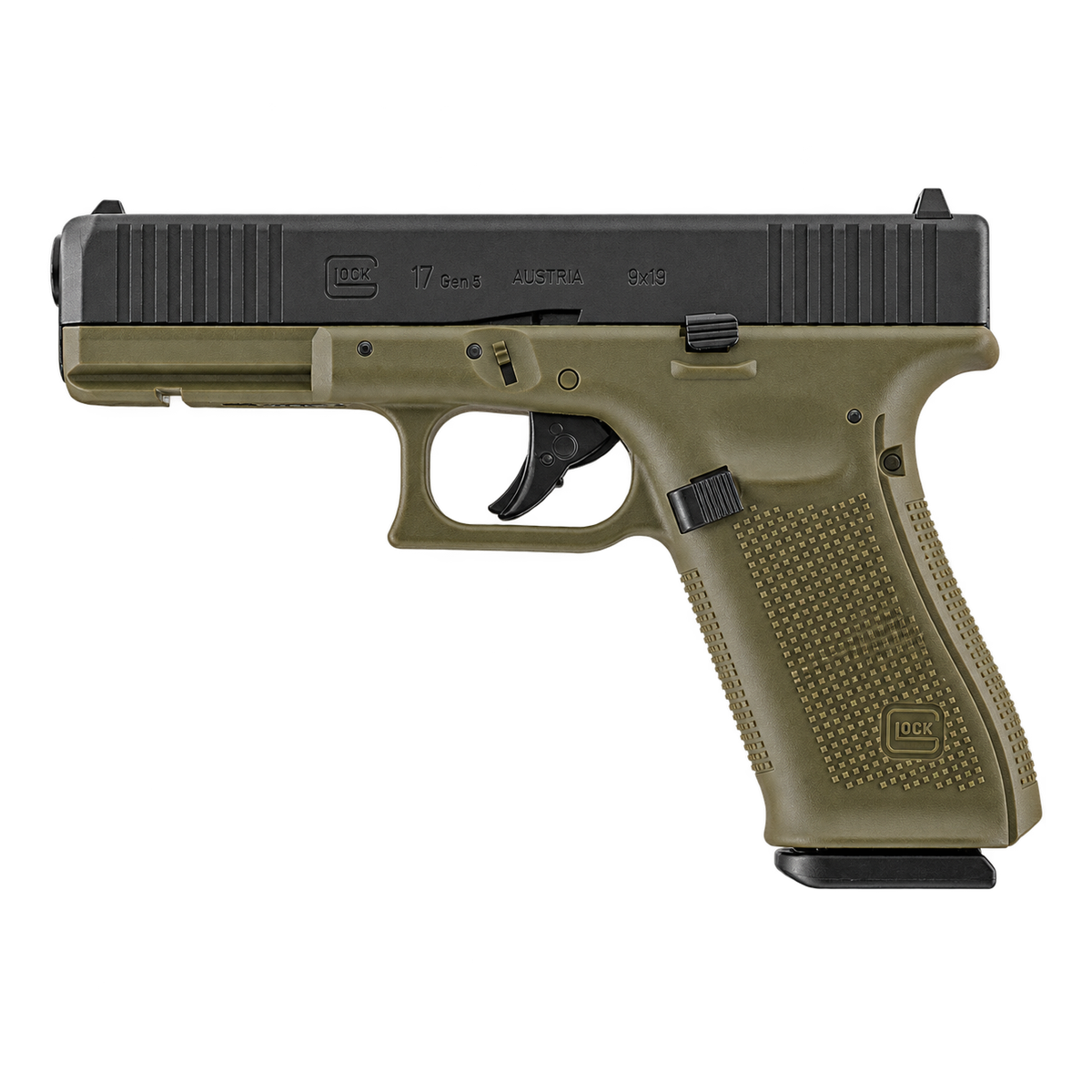 Glock 17 Gen5 Co2 Battle Green & Co2 Glock 17 Gen5 BB Battle Green